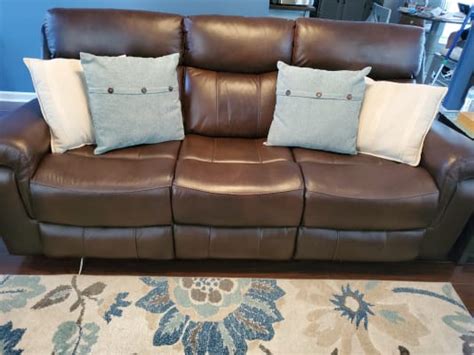 Broyhill Leather Conversation Sofa Baci Living Room