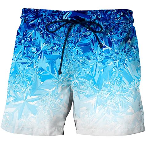 Cllios Swim Trunks Men Cool Gradient Print Swimming Shorts Lightweight