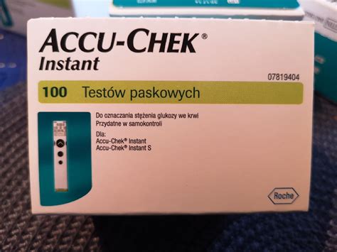 ACCU CHEK INSTANT 100 szt Paski do glukometru NOWE Żarki Kup teraz