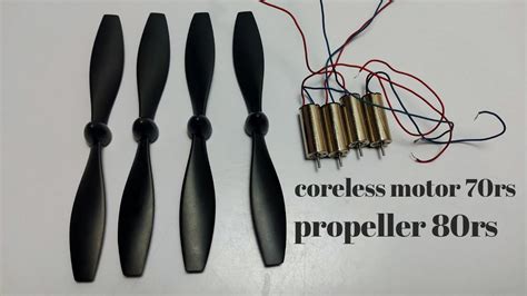 Unboxing Of Coreless Motor And Propeller From My Innovation In YouTube