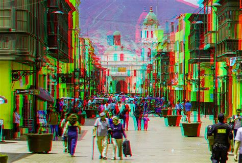 Lima the capital of Peru street : r/Anaglyph