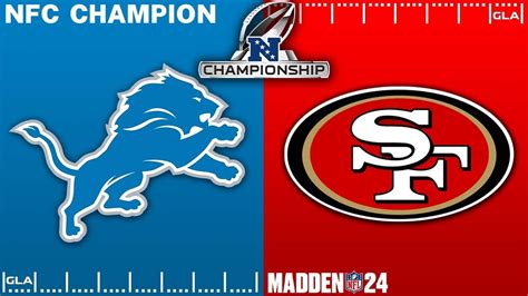 Lions Vs 49ers Simulation Nfc Championship Playoffs Madden 24 Ps5