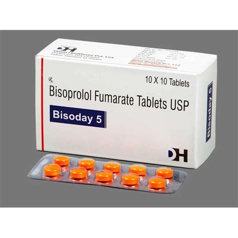 Bisoprolol Fumarate Tablets Usp 5 Mg At Rs 90stripe Medicine