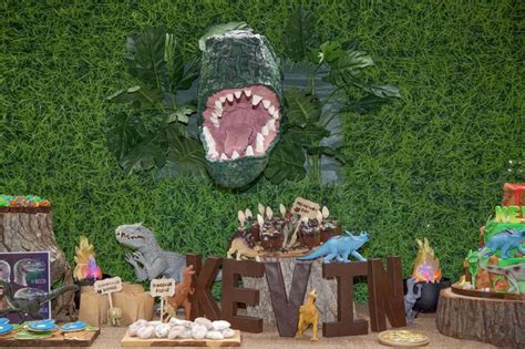 Jurassic World Birthday Party Ideas Photo 5 Of 16 Dinosaur Birthday