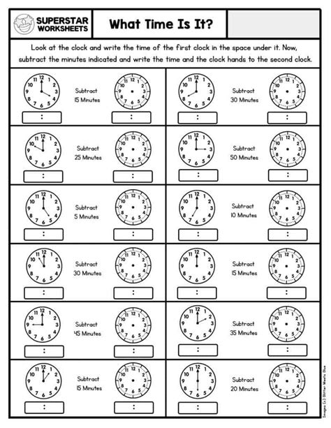 Free Printable Telling Time Worksheets Paper Trail Design