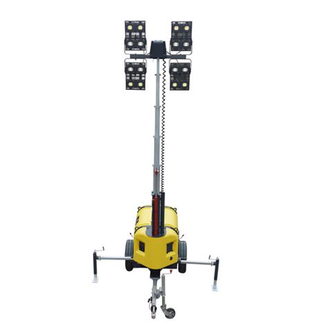 HLT8 1 4LED Hydraulic Mast Light Towers LED Hoppt