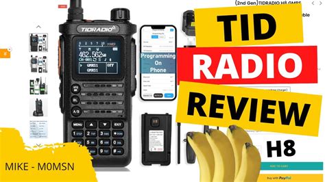 Tidradio Td H8 Handheld 2m 70cm 10watt Radio Tidradio Youtube