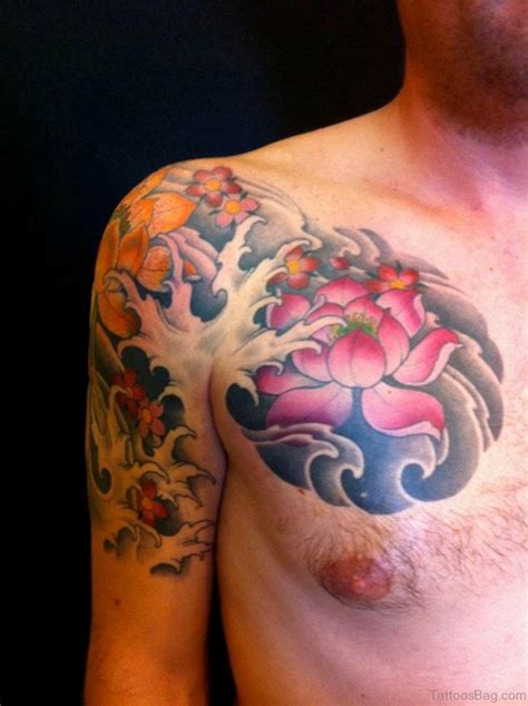 50 Beautiful Lotus Tattoos On Chest