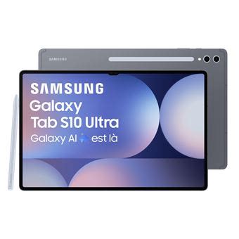 Tablette Tactile Samsung Galaxy Tab S10 Ultra 14 6 Wifi 256 Go Gris