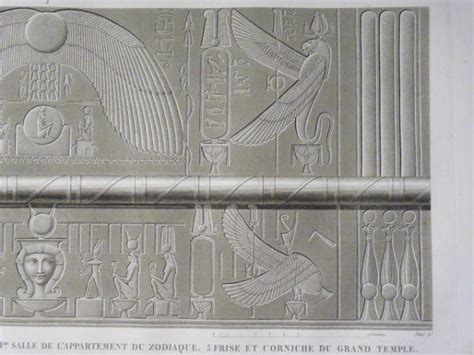 Description De L Egypte Denderah Tentyris Frise De La Partie