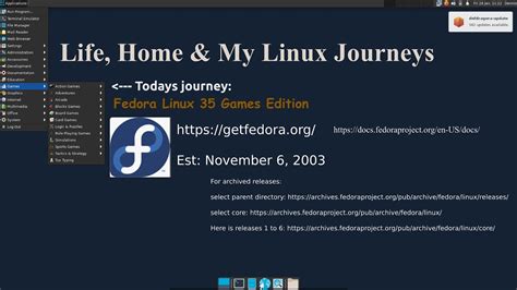Fedora Linux 35 Games Spin Install And A Little Look Around Not Much