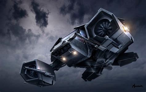 The Bat Flies in THE DARK KNIGHT RISES Concept Art by Warren Manser ...