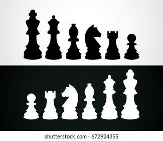 Chess Pieces Silhouette Vector Stock Vector (Royalty Free) 101521408 ...