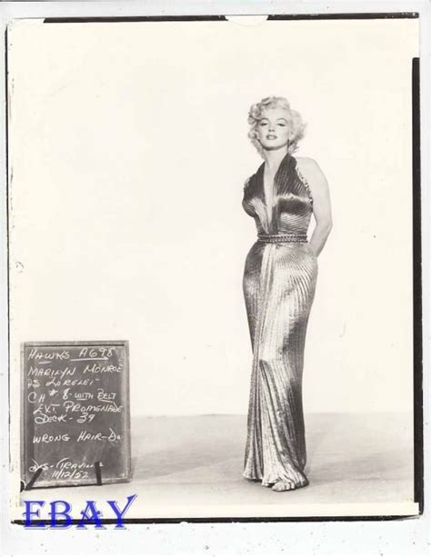 Marilyn In A Costume Test For Gentlemen Prefer Blondes 12 November