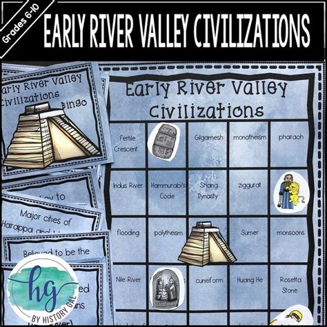 Early River Valley Civilizations Bingo Review Game For Mesopotamia