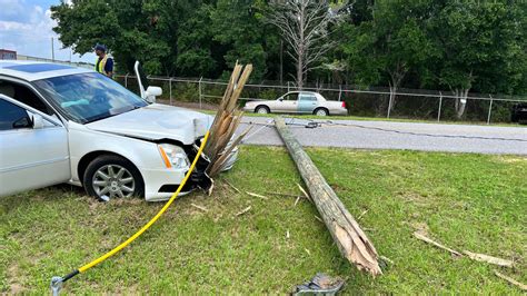 16 Year Old Cited After Crashing Into Power Pole In Pensacola