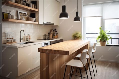 Premium AI Image | Small kitchen space with modern design