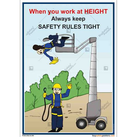 Working At Height Poster Amat