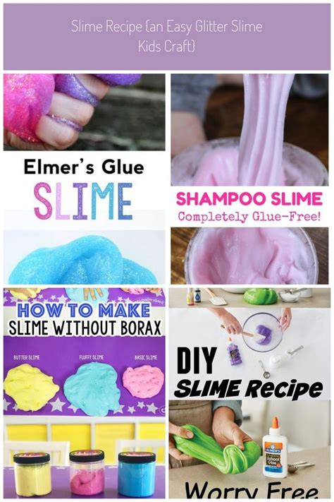 Make This Easy Slime Recipe With Elmers Glue Elmers Glue Glitter Slime