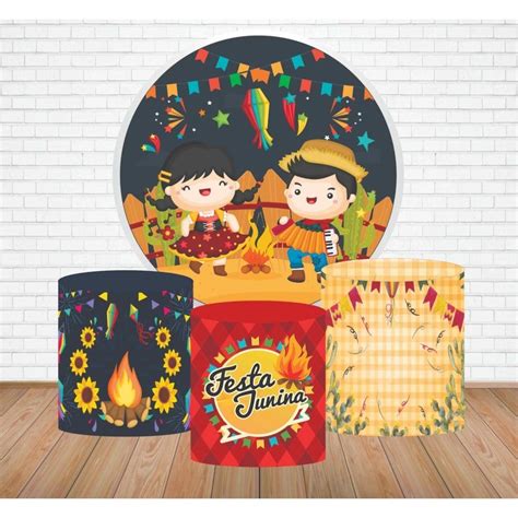 Kit Capa De Painel E Trio De Cilindros Festa Junina Modelo 2 Shopee