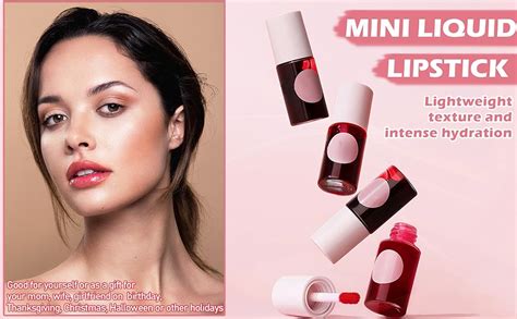 Ionsgako 2pcs Lip Tint Stain Set Velvet Lip Gloss Moisturizing Lip Stain Long