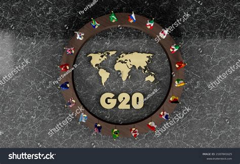 Flags G20 Membership Concept G20 Summit Stock Illustration 2187841625 ...