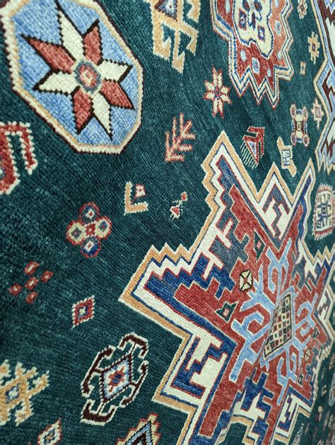 X Green Kazak Style Rug Jahann Sons