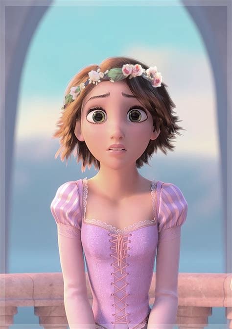 Rapunzel With A Flower Crown Rapunzel Tangled Movie Rapunzel Short