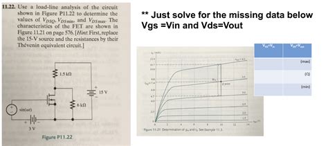 Solved 11 22 Use A Load Line Analysis Of The Circuit Shown