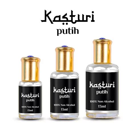 Jual Parfum Minyak Kasturi Putih Kemasan Roll On Oles Non Alkohol