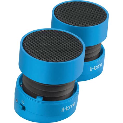 iHome iHM78 Rechargeable Mini Stereo Speakers (Blue) IHM78L B&H