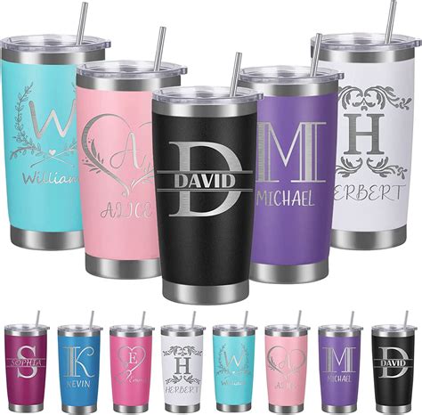 Amazon Personalized Tumblers With Name Lid And Straw Custom