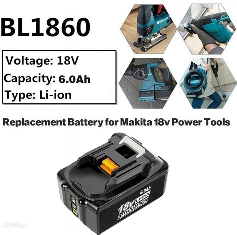 Makita Akumulator Bateria 18V 6 0Ah BL1860 Opinie I Ceny Na Ceneo Pl