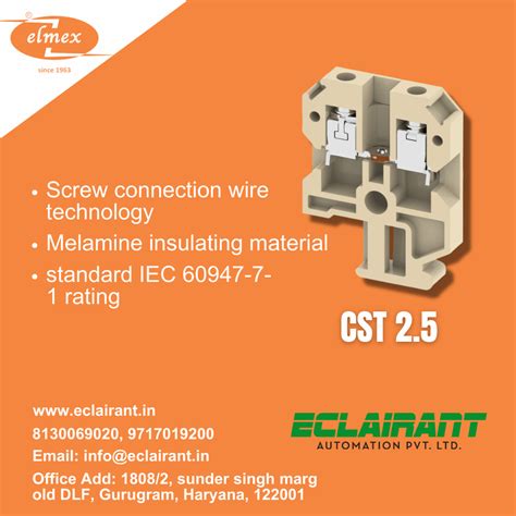 Elmex Melamine Terminal Block Connectors Cst Feed Through At Rs