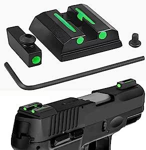 Amazon.com: VIQIUP Fiber Optic Green Sights for Taurus G2C, PT111, G3 ...