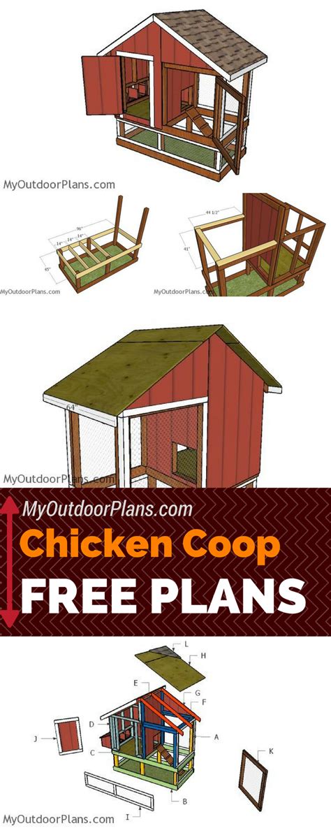 4x8 Chicken Coop Plans | Small chicken coops, Chicken coop plans free ...