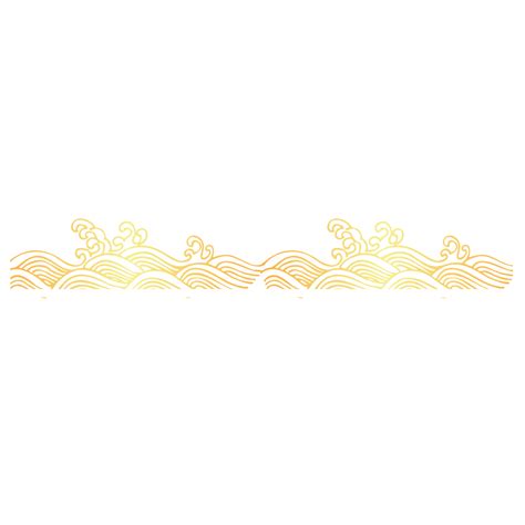 Auspicious Clouds White Transparent Golden Auspicious Cloud Decorative