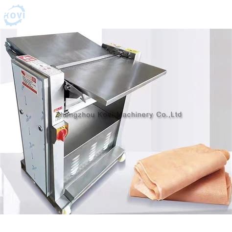 Stainless Steel Pig Meat Skin Peeling Machine Meat Pork Meat Skin