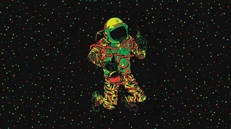 Download Chill Stoner Space Astronaut Wallpaper | Wallpapers.com