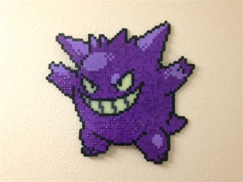 Gengar Fuse Beads By Chocovanillite On Deviantart Pokemon Cross Stitch Fuse Beads Hama