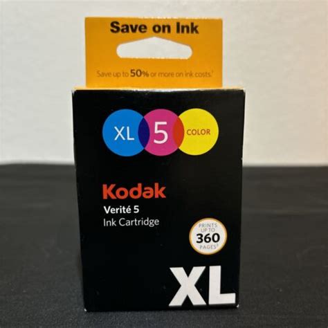 Kodak ALT1UA Verite 5 XL Color Ink Jet Cartridge Multi Colored NEW