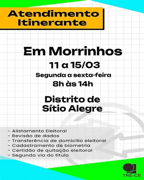 Atendimento Itinerante Do Tre Em S Tio Alegre