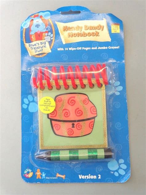 Blues Clues Handy Dandy Notebook Steves Big Treasure Hunt Ver 2 1999