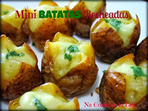 Na Cozinha Da Leli Mini Batatas Recheadas Vegana