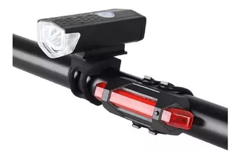 Ripley Luces Bicicleta Recargable Led Delantera Luz Roja Trasera