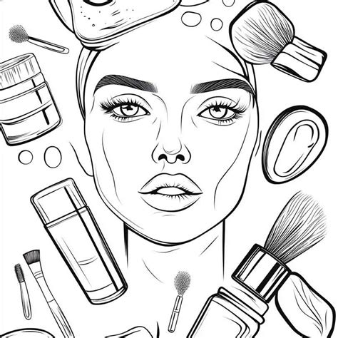 Desenho De Skin Care Para Colorir - Desenhos GRÁTIS de Skincare para Imprimir e Colorir/Pintar
