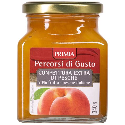 Percorsi Di Gusto Primia Confettura Extra Di Pesche Gr Frutta