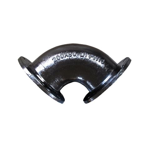 En545 ISO2531 Ductile Iron Double Flanged Bend With Bitumen Coating