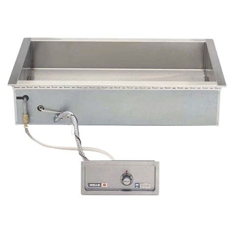 Wells 5P HT200AF Bain Marie Style 2 Pan Drop In Hot Food Well With Drain And AutoFill Top