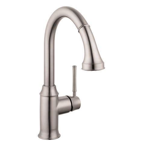 Hansgrohe Talis C Single Handle Pull Down Sprayer Kitchen Faucet With Magnetic Spray Head